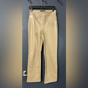 Laundry by Shelli Segal Tan Faux Leather Pants